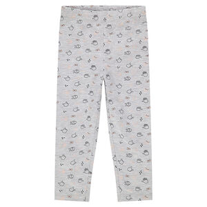 Leggings de punto con estampado all-over 
