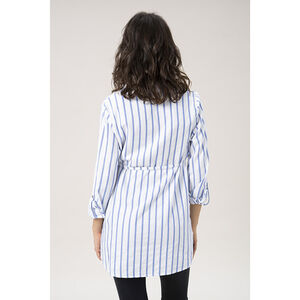 camisa mangas largas de embarazo de rayas verticales 