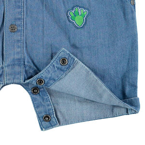 Mono corto de cambray con parches y estampado ©Smiley 