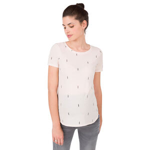 Tee-shirt manches courtes de grossesse uni 
