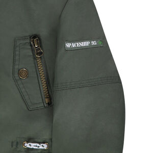 Parka de sarga con capucha desmontable forrada de sherpa 