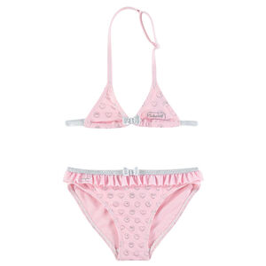 Bikini rosa con estampado de ©Smiley all-over 