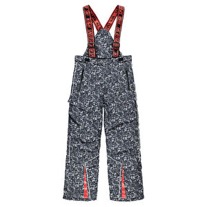 Júnior - Pantalón de esquí con estampado gráfico y tirantes desmontables 