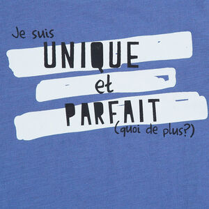 Camiseta de manga larga de punto con estampado de fantasía y cuello con botones a presión 