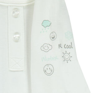 Conjunto de camiseta de manga larga y peto de punto ©Smiley  