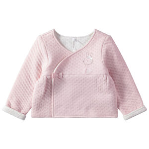 Chaqueta rosa con microlunares all over y conejo de tutú estampado  Main Chaqueta rosa con microlunares all over y conejo de tutú estampado