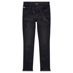 Júnior - Vaqueros de corte skinny con efecto desgastado y arrugado 