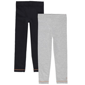 Juego de 2 leggings de punto con dibujo de fantasía estampado  Main Juego de 2 leggings de punto con dibujo de fantasía estampado