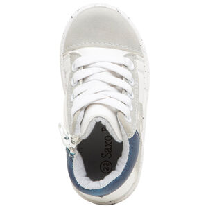 Zapatillas subidas de tela con suela de fantasía 