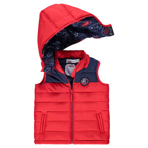 Chaleco anorak acolchado con capucha demsontable 