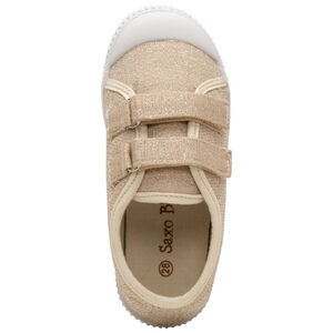 zapatilla  de lona con purpulinas 