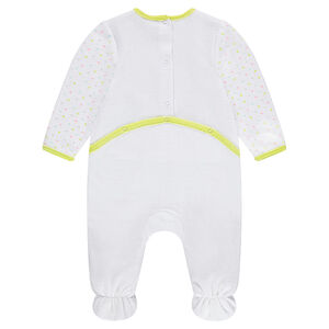 Juego de 2 pijamas de terciopelo con gatos estampados 