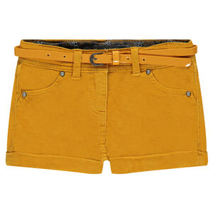 Short en velours avec ceinture amovible 