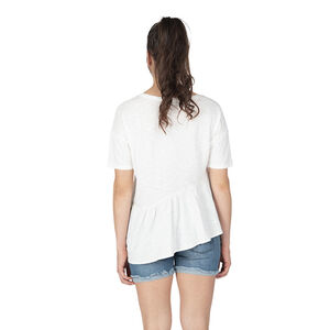 Camiseta de manga corta de premamá con inscripciones 