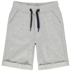 Bermudas de felpa jaspeada. 