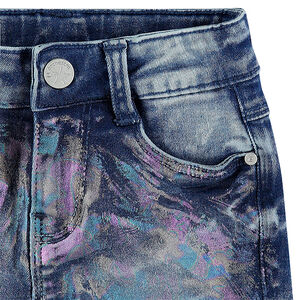 Pantalón corto vaquero con acabado arcoíris  Main Pantalón corto vaquero con acabado arcoíris