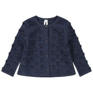 Chaqueta de punto con lunares con relieve  Main Chaqueta de punto con lunares con relieve
