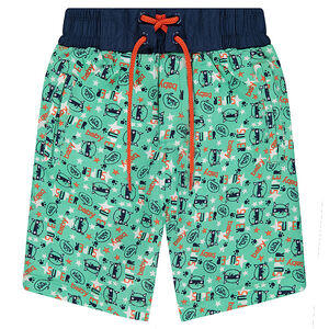 Short de baño con estampado de fantasía "all-over". 