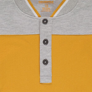 Júnior - Polo de manga larga de punto con cuello de estilo teddy 