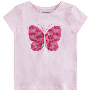 Camiseta de manga corta con dibujo estampado y detalles de relieve  Main Camiseta de manga corta con dibujo estampado y detalles de relieve
