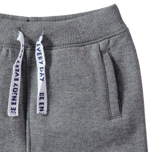 Pantalón de chándal de felpa con cordones estampados 
