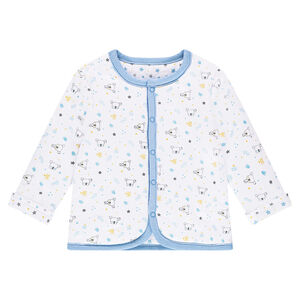 Chaqueta con botones a presión reversible con estampado de estrellas/koalas 