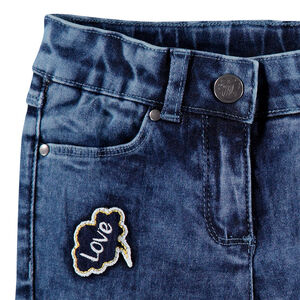 Pantalón corto vaquero con parches bordados Minnie ©Disney 