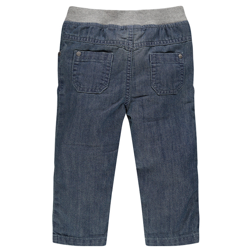 Jeans efecto usado cintura elástica 