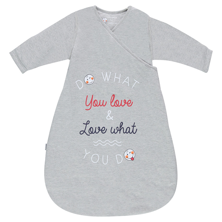 Saquito de punto con mangas desmontables y estampado ©Smiley 