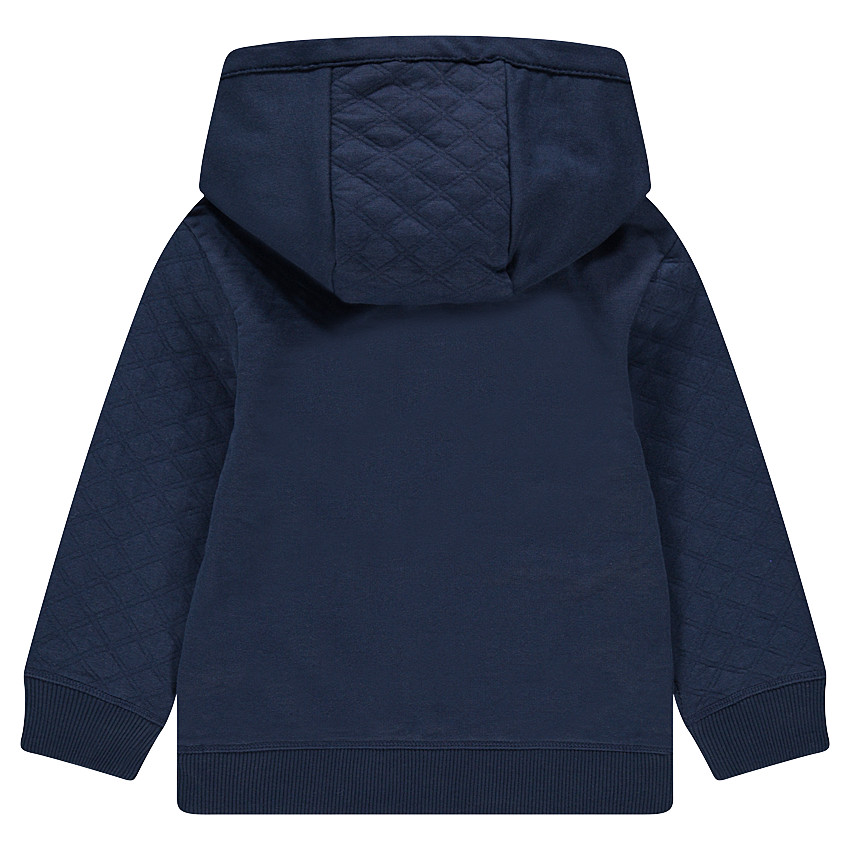 Sudadera de felpa con capucha e inscripciones estampadas 