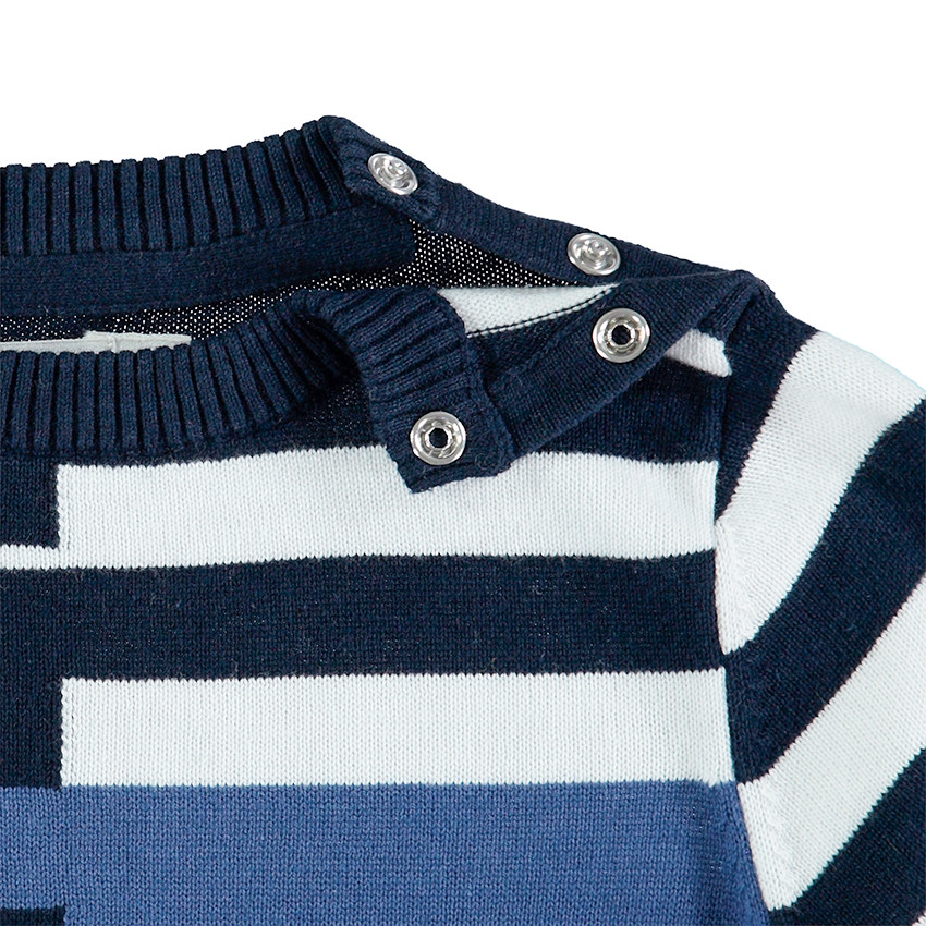 Jersey de punto con rayas de jacquard all over 