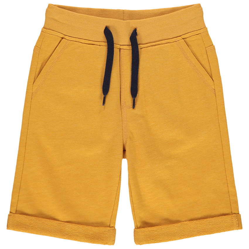 Bermudas de felpa jaspeada. 