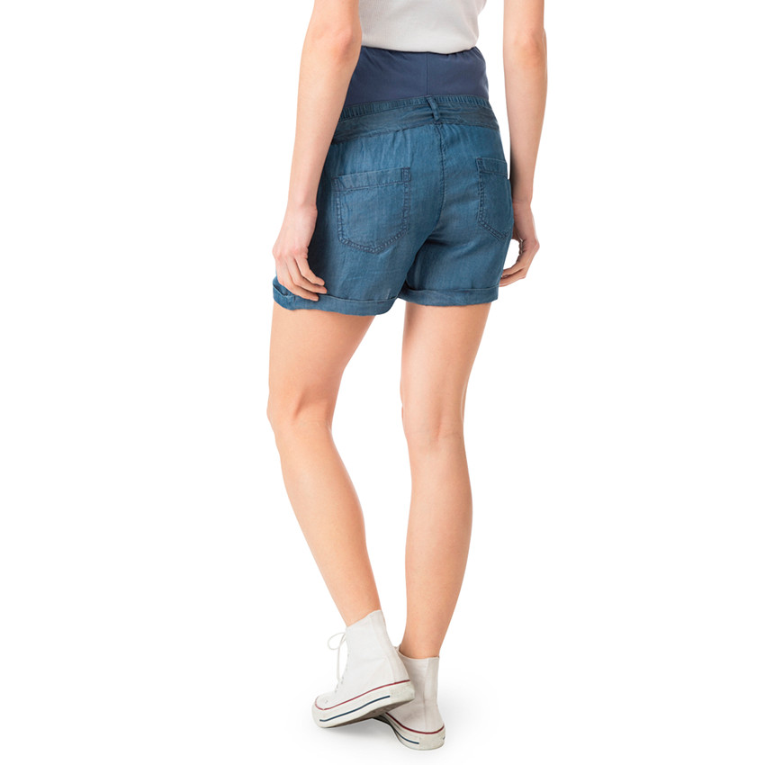 Shorts de Tencel con banda alta 