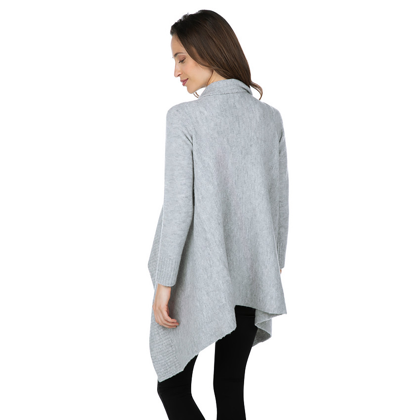 Chaqueta premamá de punto con faldones de fantasía 