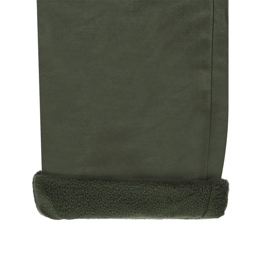 Pantalón de lona con forro de micropolar 