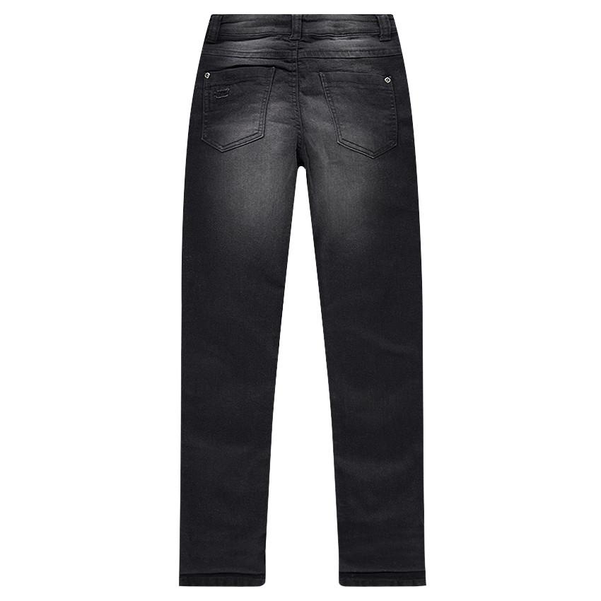 Júnior - Vaqueros de efecto desgastado y arrugado con bolsillo cerillero 