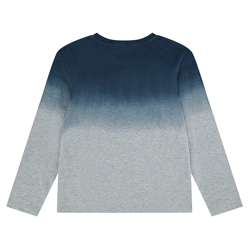 Júnior - Camiseta de manga larga de punto con efecto tie and dye con animal estampado 