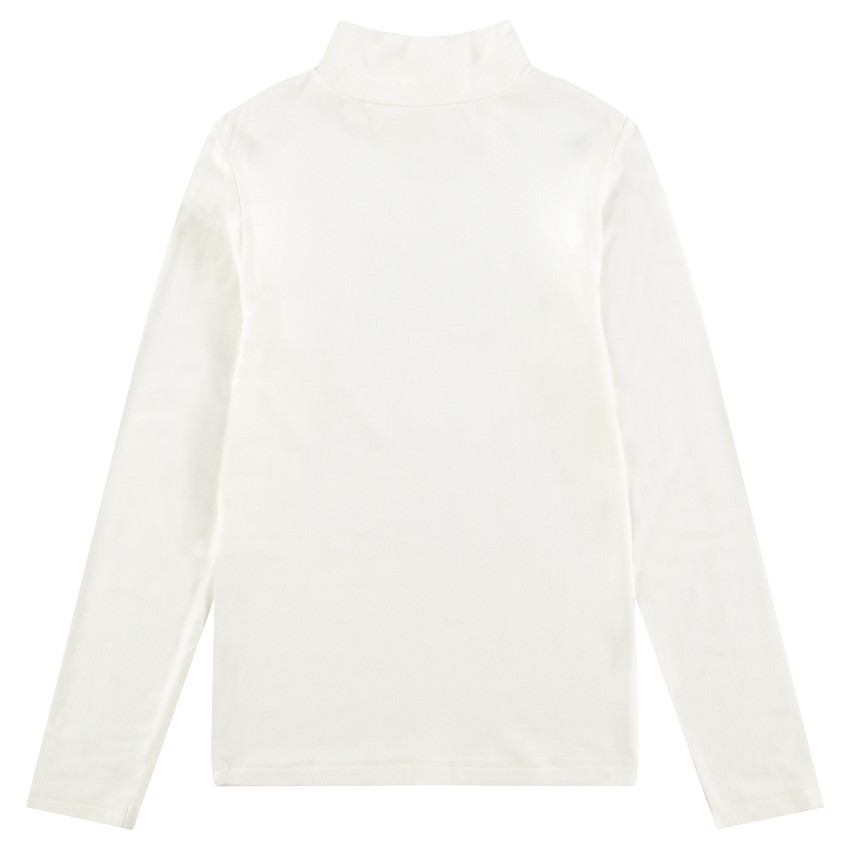 Júnior - Camiseta de punto con cuello alto y estampado de cara enmascarada 