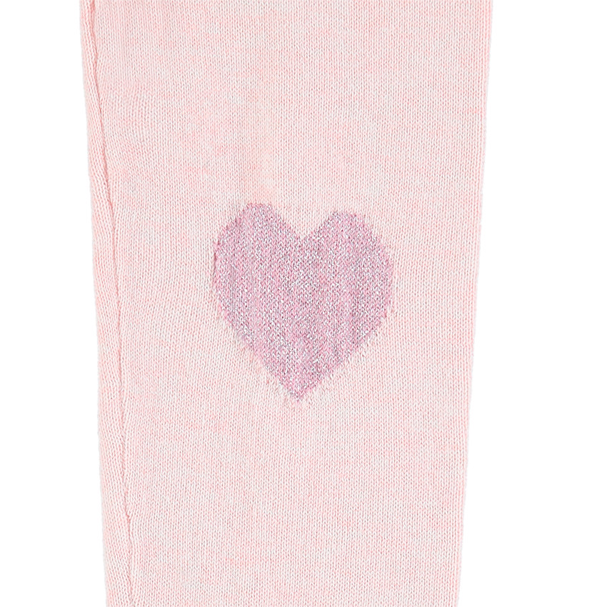 Pantalón de punto con dibujo de jacquard en las rodillas 
