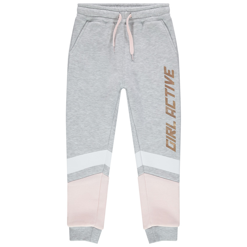 Pantalon de jogging en molleton à bandes et inscription  Additional Pantalon de jogging en molleton à bandes et inscription