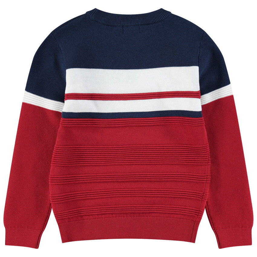 Júnior - Jersey de punto otomano con inscripciones de jacquard 