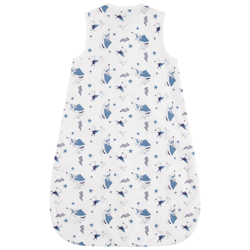 Saco de dormir sin mangas  con estampados zorritos all over 