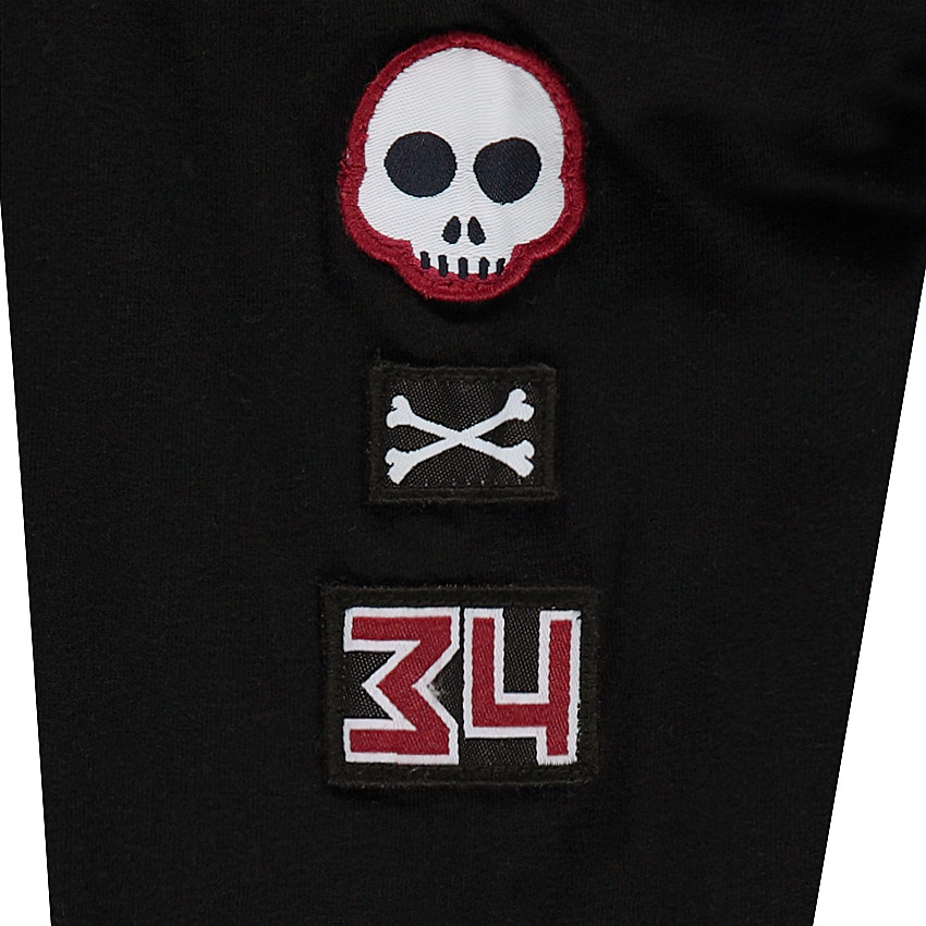 Camiseta de manga larga ranglan con estampado ©Smiley y parches 