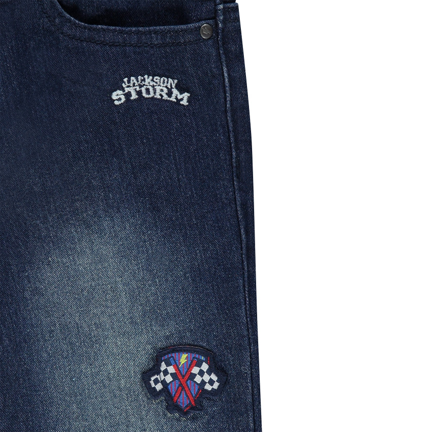 Vaqueros efecto gastado Disney/Pixar® con parches cosidos de Cars 