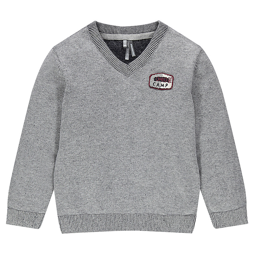 Júnior - Jersey de punto con parche de insignia 