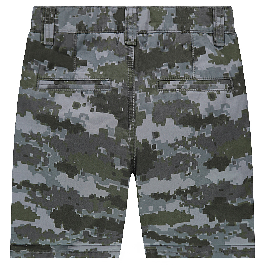 Bermudas de sarga con estampado militar 