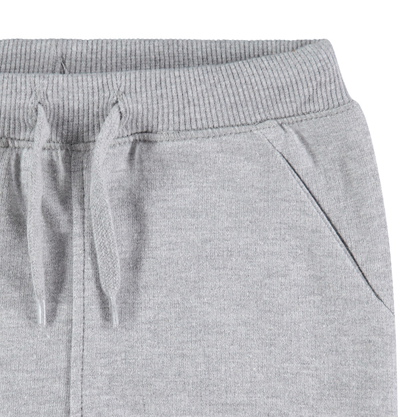 Pantalón de chándal de felpa gris jaspeada  Additional Pantalón de chándal de felpa gris jaspeada