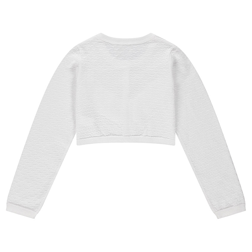 Júnior - Chaqueta de punto de fantasía con volante 