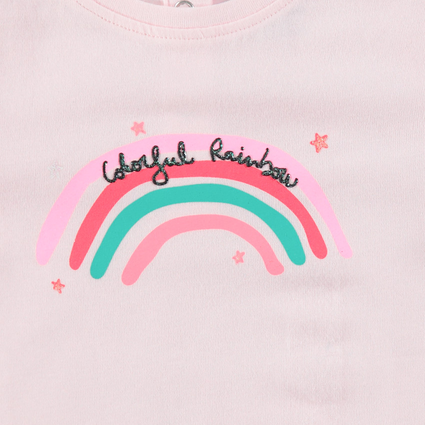 Camiseta de punto de manga larga con estampado de fantasía  