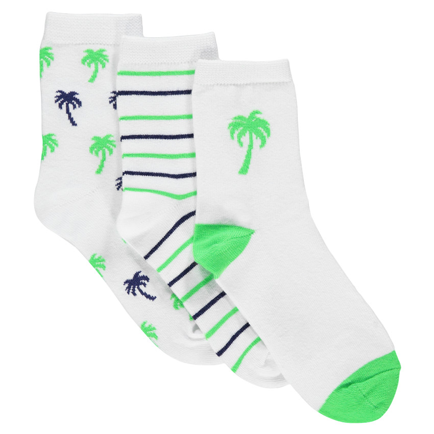 Lote de 3 pares de calcetines con rayas 